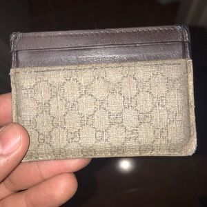 Gucci money clip and card holder